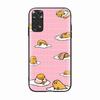 H-2 Gudetama Lady Egg Black Sofe Case for iPhone 16 15 Plus 14 13 Mini 12 11 Pro 8 6 6S SE 5 XR XS Max Realme C30 C33 C32 9I VIVO V29 V27 V23 Y36