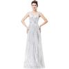 Women's Sequined Bridesmaid Dress Sleeveless Extra Long Evening Dress Prom Dress Gala Welcome Dress Women
