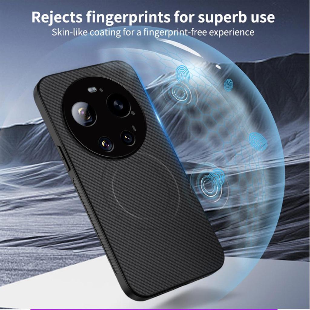 Shock‑Absorbing Textured TPU Phone Case for Xiaomi 17 Ultra Carbon Fiber Slim Protective Cover