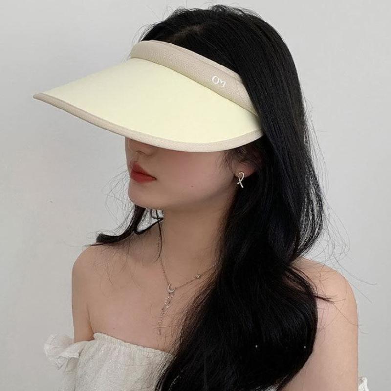 UV Protection Hat Summer Korean Style Sunshade Sunscreen Hat Empty Top Hat Women Casual Hat Trendy Outdoor Sun Hat
