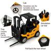 Model Vehicle Set Pallet Interactive Toy Vehicle Construction Die-Cast Model Forklift Friction Toy