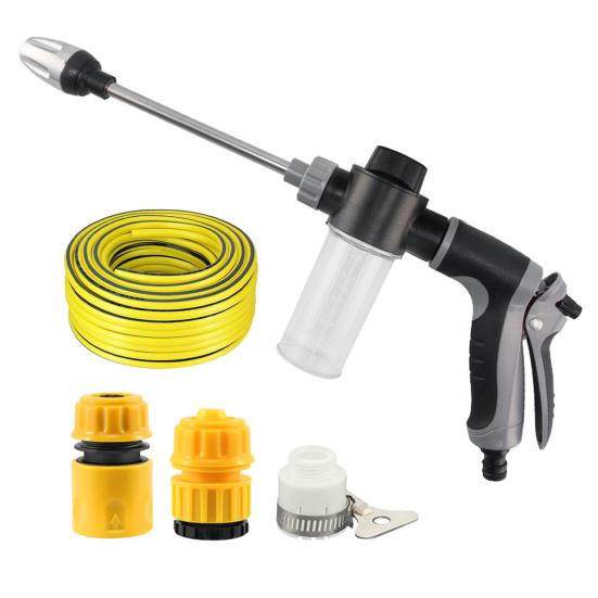 High Pressure Washer Metal Extension Pole Cleaning Turbo Scrubber with 5m Hose Ergonomic Grip