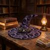 Halloween Witch Hat Costume With Bat And Pumpkin Print For Stage Performance And Party Decor