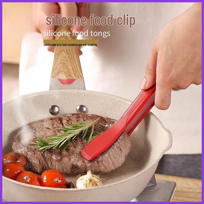 Yipan Slanted Head Silicone Food Tongs