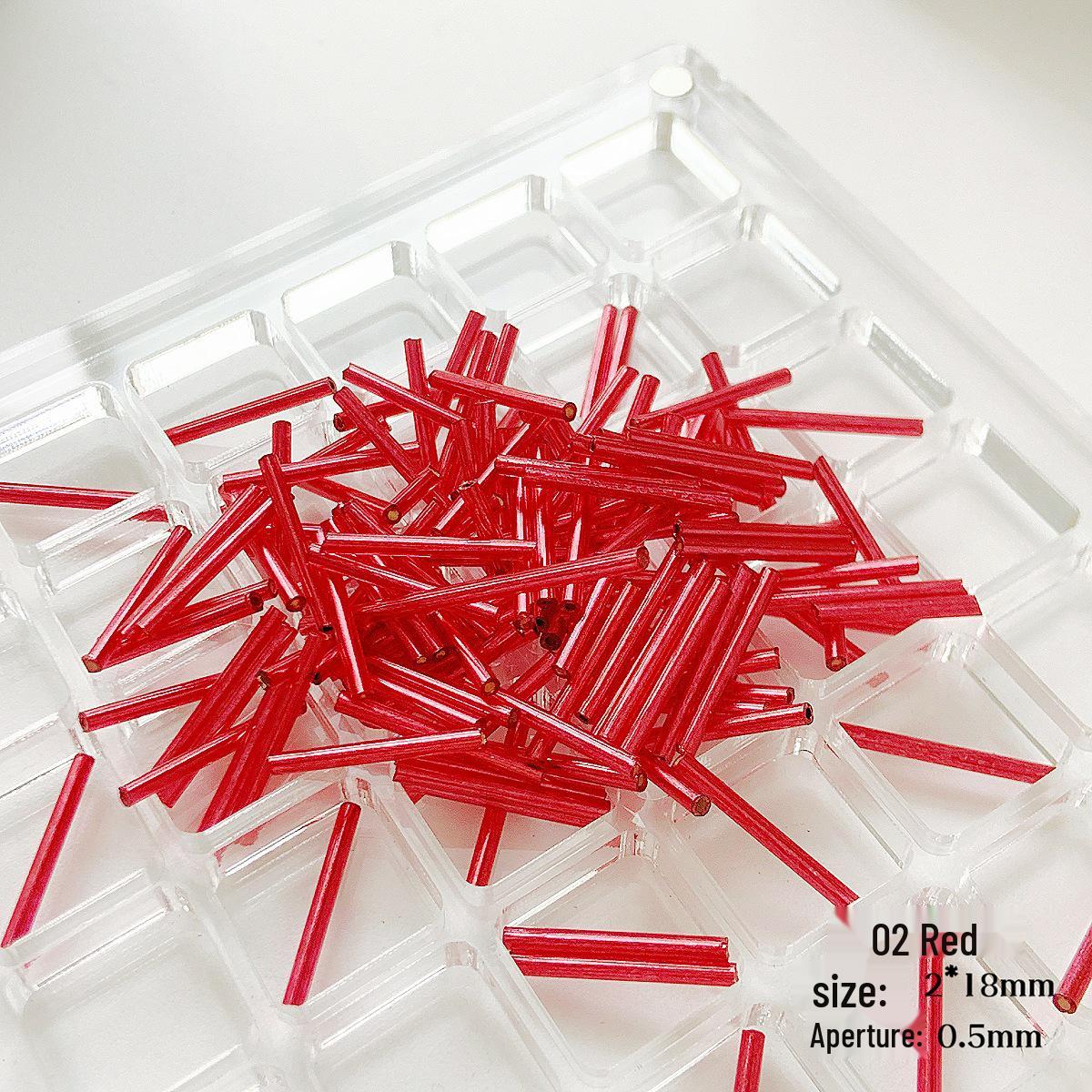 

Iridescent 2x18mm Tube Seed Beads for DIY Jewelry Making - Loose Beads for Bracelets & Necklaces