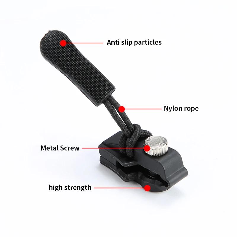 Universeller Abnehmbarer Metall-Reißverschluss-Schieber-Anhänger Abnehmbares Sofort-Reparaturset DIY Ersatzhebel-Verschlüsse für Kleidung Gepäck