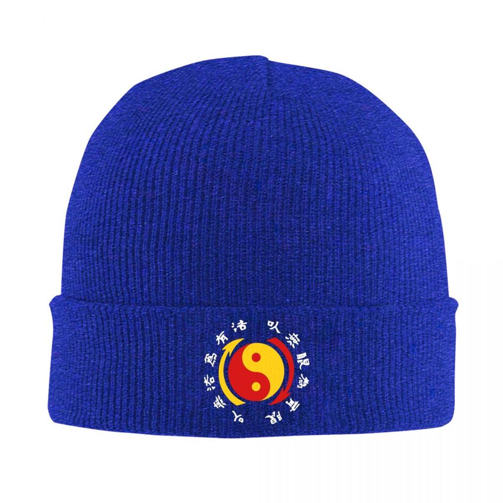 JKD Jeet Kune Do Logo Warm Knitted Cap Winter Knit Bonnet Hat Skullies Beanies Hip Hop Caps for Unisex