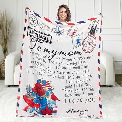 Gifts For Mom, Mothers Day From Daughter Son, Mom Gifts, Birthday Gifts For Mom, Mother Gifts, 70" X 55" Light Throw Blanket