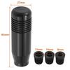 Lunsom 85mm Car Shift Knob Metal Short Shift Knob Aluminum Alloy for Auto and Manual Car (Black)
