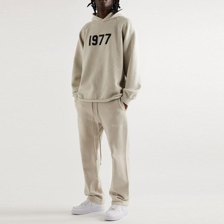 Fear of God Essentials SS22 Knit 1977 Hoodie 'Wheat' Men's FOG-SS22-011