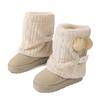 Große Größe dicke Sohle Schneestiefel Winter neue Mode lässig Ein-Pedal mittelhoher Schaft Schneestiefel