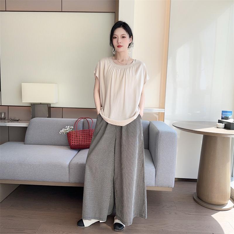 2025 Damen Sommer Schlankmachende Lockere Kurzarm Baumwollseide Bluse