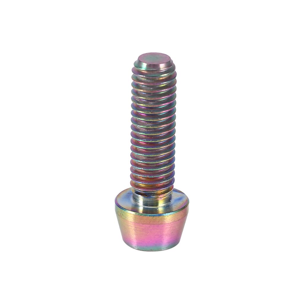 Alloy Tapered Screw With Washer For Mountain Bike(colorfulCelsiusM6x16)