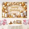 Polyester Banner Poster Golden Photography Backdrops Birthday Party Background  Holiday Party