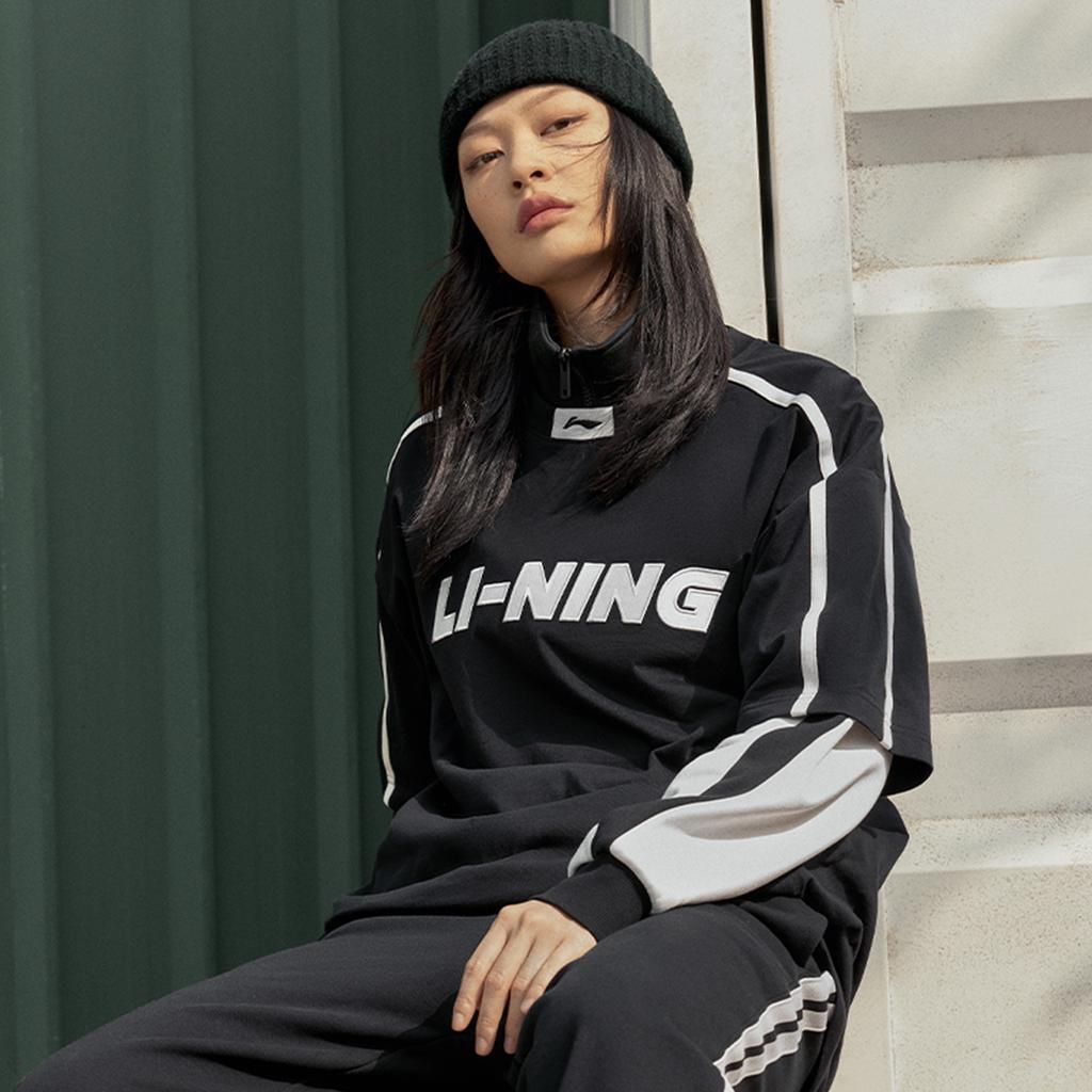 Li Ning Sports Life Collection T Shirt Unisex Black AHSUD29-2