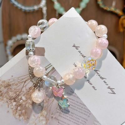 Colorful Imitation Crystal Beaded Bracelet for Women - Best Friend Birthday Gift and Cultural Creative Ornament