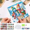 12pcs DIY Diamond Painting Greeting Card Set Xmas Pattern Diamond Art Greeting Cards Creative Birthday & Thanksgiving Card Kit