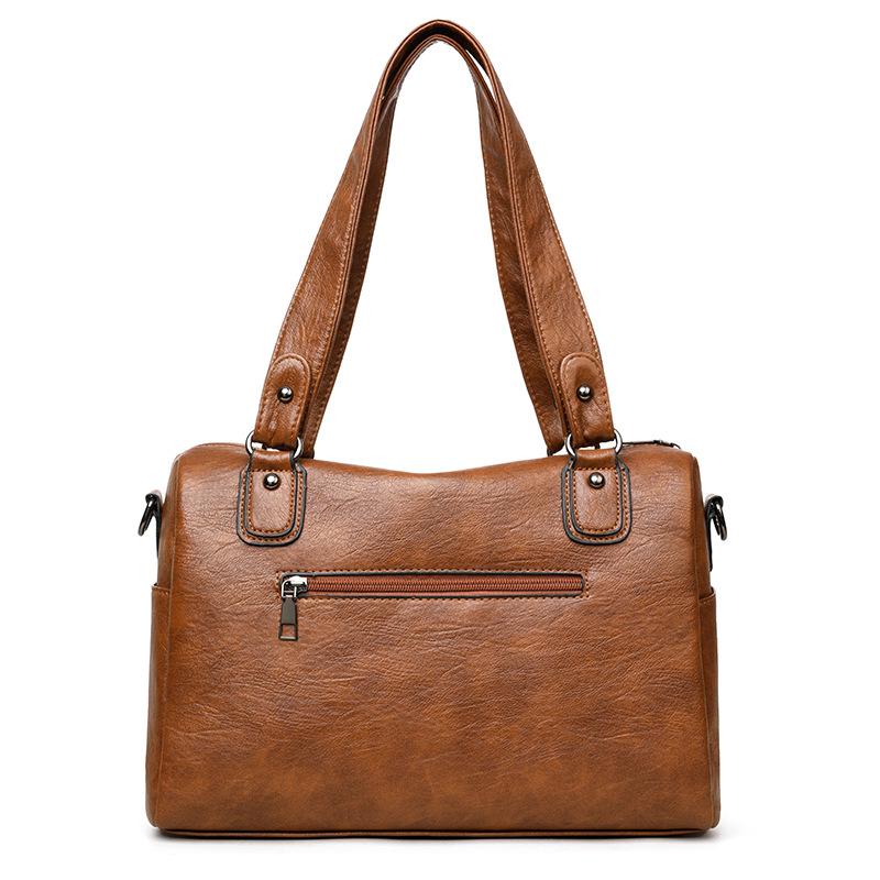 Nová podzimní a zimní mateřská taška z měkké kůže, evropská a americká všestranná crossbody taška přes jedno rameno, dámský batoh