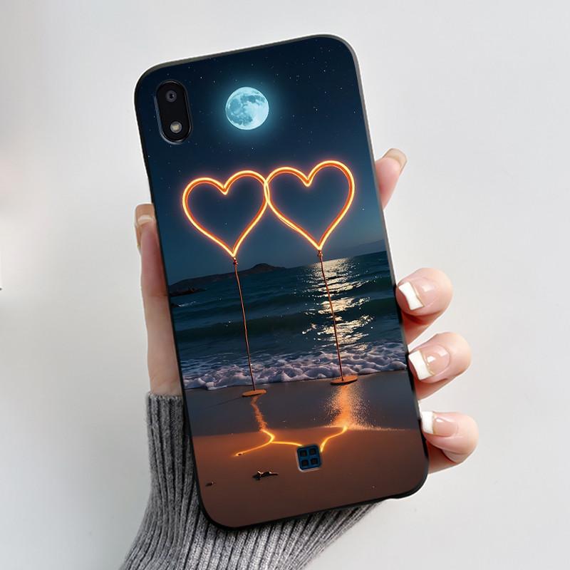 Case For LG K20 2019 Casing Cute Love Rabbit Funny Cartoon Ultra Slim TPU Black Silicone Soft Case For LG K20 (2019) Phone Cover