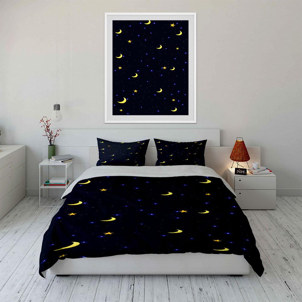 "Cosmic Dreams, Starry Skies" Bedding Sets Duvet Covers Pillowcases(1* Duvet Cover 2* Pillowcases Without Duvet Insert)