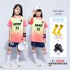 Children's Football Jersey Set Boys and Girls Summer Sports Short-sleeved Training Jersey Printed Primary School Students Game Jersey