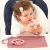 Non-Slip Silicone Placemat Roll Up Anti-Dirty Surface Baby Feeding Mat Waterproof Detachable Toddler Play Pad