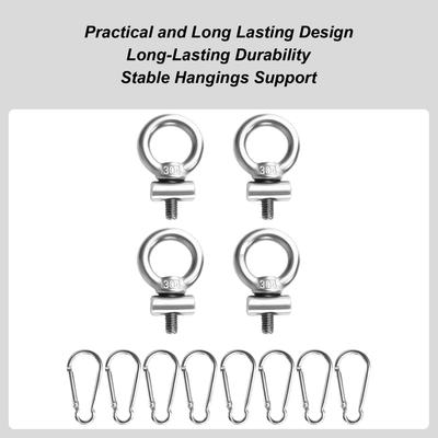 Track Mount Eyelet Rail Eyelet Rail Mount Bolt Stainless Steel Secure Kayak Screws Outdoor Parts For Vehicles RV Canoe Tents