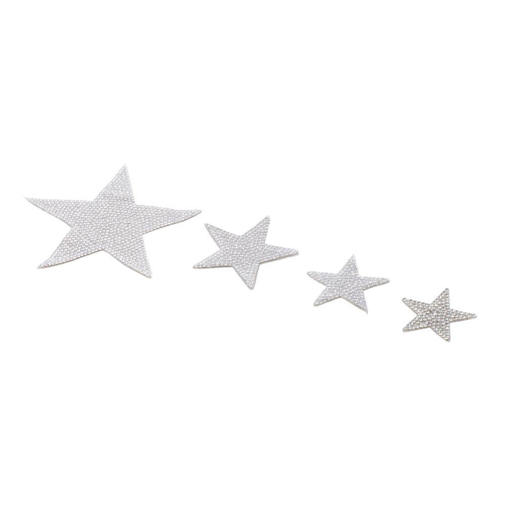

4PCS Rhinestone Bling Rhinestone Star Наклейки для автомобиля для интерьера и наружного окна автомобиля