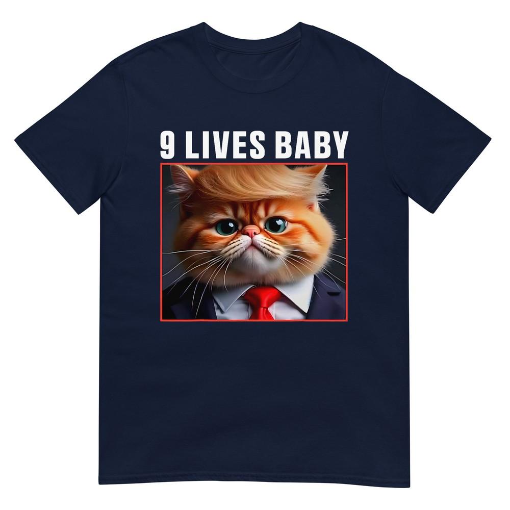 Cat Trump 9 Lives Baby Tshirt S