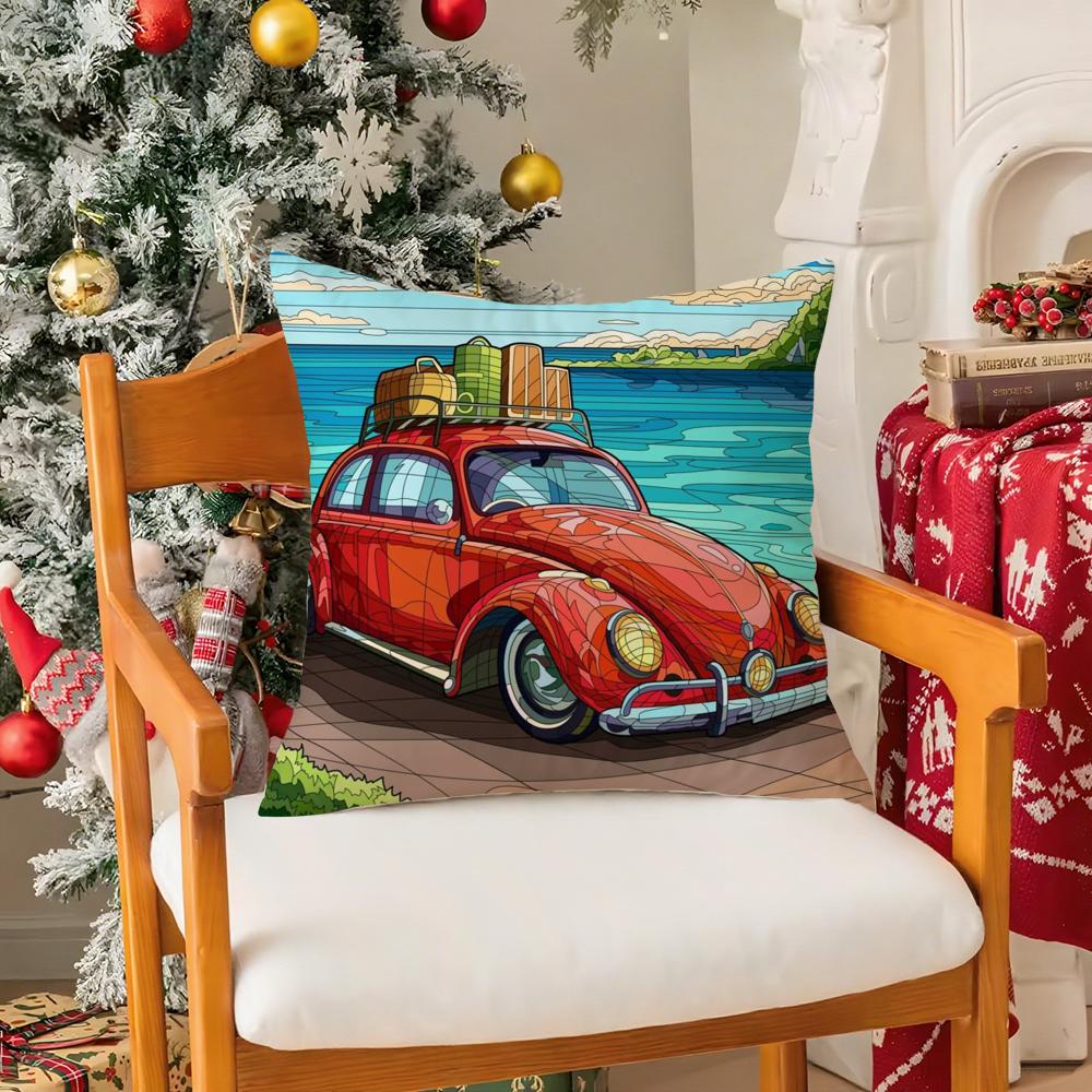 Auto-Kissenbezug Aquarell Seidig elegant Komfort Sofa Bett Versteckter Reißverschluss