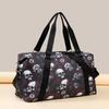 Skull Printed Large Capacity Luggage Tote - Short Trip Multifunctional Shoulder Crossbody Storage Bag