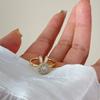 Zirconia Rabbit Anxiety Rings Rotatable Rings Adjustable Calming Worry Rings
