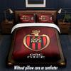 OGC Nice FC Design Bed Bedding Set 1 Duvet Cover + 2 Pillowcases Soft Breathable Household Bed Linens