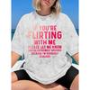 Summer New If You're Flirting With Me Text-printed Snowflake Short-sleeve Shirt T Women's T-shirt Round Neck, Light and Breathable, Casual, Elegant,