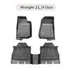 3D TPE LHD Car Floor Mat For Jeep Wrangler JK/JL 2007-2017 2018-2021 Car Foot Pad Floor Liner Carpet 2Door 4 Door Sahara Rubicon