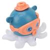 Baby Floating Ball Toy Electric Octopus Bath Toy Music Light Educational Water Toy for Boys Blue