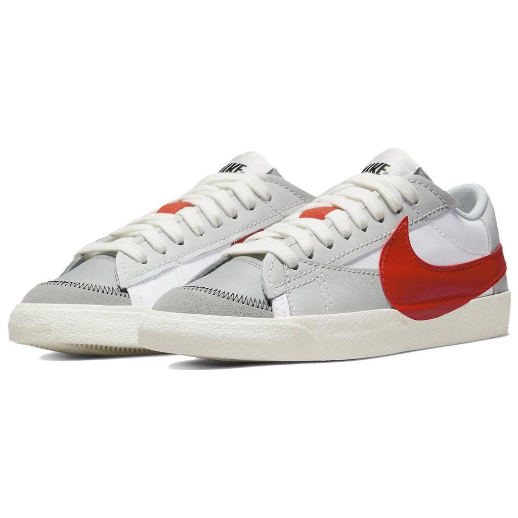 New Nike Blazer Low 77 Jumbo White Photon Dust Light Smoke Grey University Red DQ8769-100