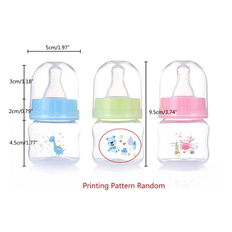 Newborn Bottle Baby PP-Nursing Bottle Liquid Juice Feeding Bottle Food Grade Infant Mini Size Wide Neck Formula Bottle