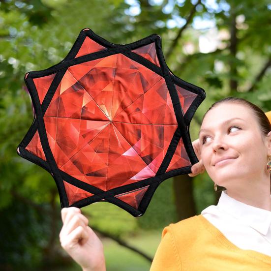 Flowstar Octagonal Scarf Juggling Toy for Beginners Double-Sided Print Cloth Fun Skill