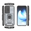 For Oppo Reno13 5G (Global) Case PC + TPU Kickstand Phone Protector with Lens Cover
