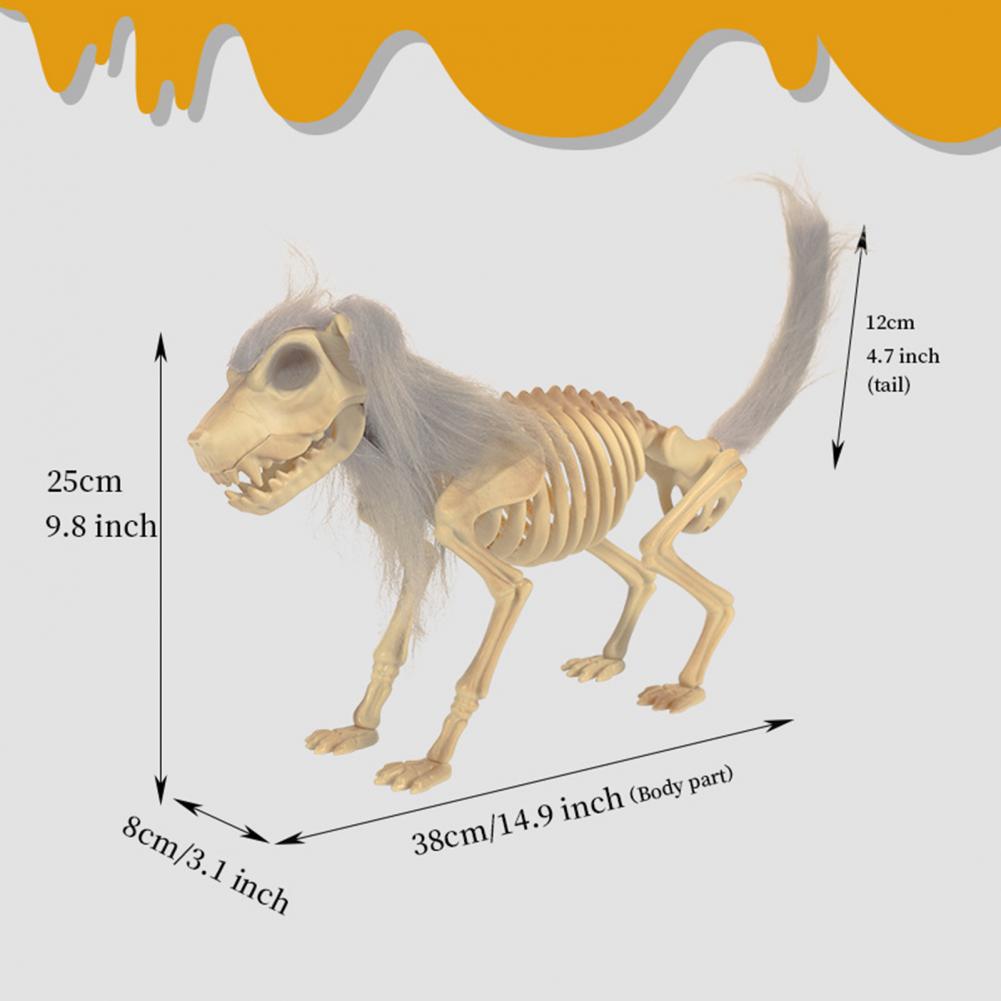 Halloween Skeleton Dog Spooky Skeleton Halloween Skeletons Dog Bone Standing Dog Skeleton for Halloween Decor Spooky Bones Prop
