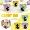 Easter Colored Tin Candy Bucket, Children's Gift Handheld Bucket, Metal Storage Bucket
