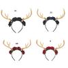 Gothic Flower Skull Headdress Deer Horn Headband Halloween Party Accessories