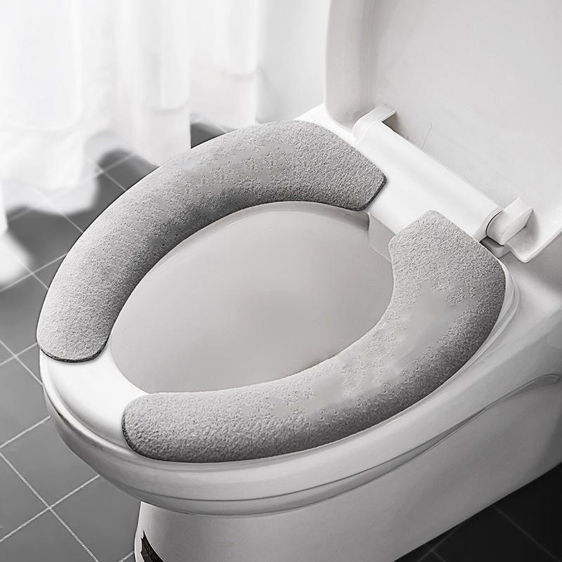 Universal Toilet Seat Cover Toilet Seat Cover Pad Bathroom Warmer Seat Lid Cover Toilet Sticker Home Bathroom Supplies