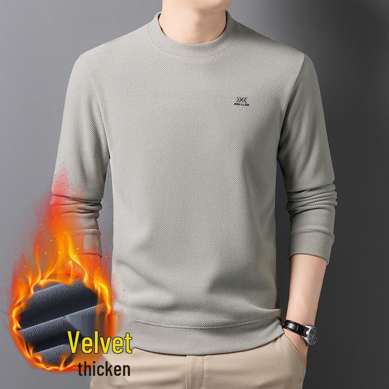 

Men s Plus Velvet Thickened Long-Sleeve Dad-Style Warm Hoodie XL