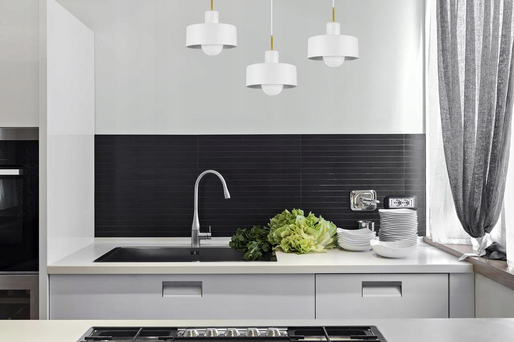 MODERN CEILING HANGING LAMP, METAL LAMPSHADE