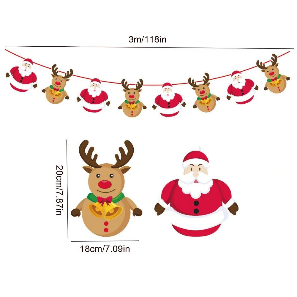 Moș Crăciun/om de zăpadă/pom de Crăciun Bannere pentru steagul din hârtie de Crăciun Banner suspendat pentru vacanță