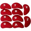 10Pcs Soft Golf Iron Head Covers Protective Golf Headcover Protective Cover Rod Head Cases Golf Accessories Nduring