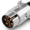 Spina Robusta a 7 Pin in Lega di Alluminio Connettore 12V per Elettricità Rimorchio Camion Traino Spina UE Sostituzione Professionale per Camion