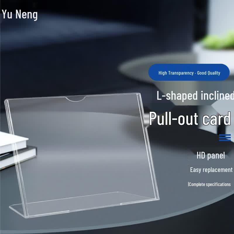 L-Shaped A4 Horizontal Desktop Sign Holder